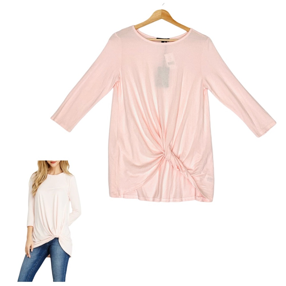 Gibsonlook x Nordstrom Cozy Twist Front Pullover in Pink Size XS NWT